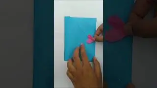 Cute Envelope Love Card 💙 | Easy Paper Craft | #Shorts #diy