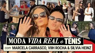 Marcela Carrasco, Silvia Heinz, Viih Rocha e eu - no SP Open | Moda, Tendências e Tênis