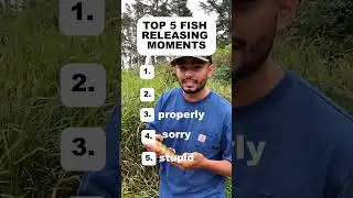 TOP 5 FISH RELEASING MOMENTS!!!!!!! #ranking #clips