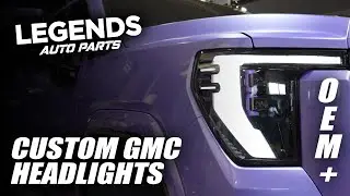 Custom Painted OEM+ GMC Denali Headlights from Legends Auto Parts