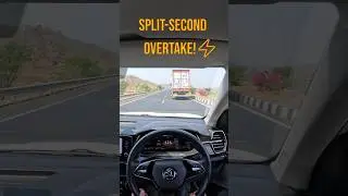 Can the &Scaron;koda Kushaq Overtake Like a Pro at 125 km/hr?⚡️ #kushaq