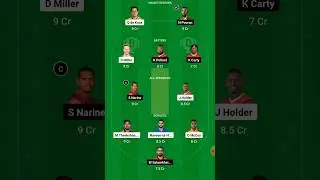Barbados Royals vs Trinibago Knight Riders Dream11 Team || BR vs TKR Dream11 Prediction || #shorts