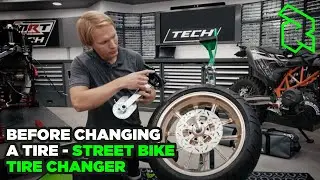 Before Changing a Tire - Street Bike Tire Changer Tutorial