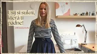 Jak ušít sukni krok za krokem | Jednoduchý šicí návod pro začátečníky