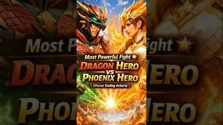 Most Powerful Fight 💥 Dragon Hero vs Phoenix Hero | Winner Ending #shorts #actionshorts #herovshero
