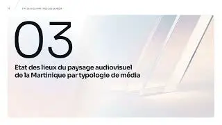 [REPLAY] Présentation de l'étude sur le paysage audiovisuel martiniquais