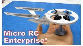 Make a Micro Remote Control Starship Enterprise -- Free Template Download!