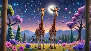 The Giraffe Who Painted the Moon 🦒🌙 | Learn Creativity & Wonders | Fun Preschool Adventure for Kids