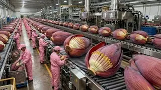 Inside a Banana Blossom Juice & Powder Factory | Food Manufacturing | Factory Frenzy