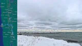 Snowy winter drive | Paradise to Port Lorne | Nova Scotia | Canada 