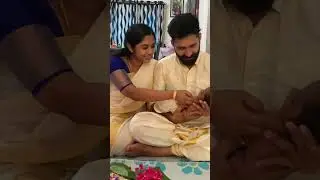 അല്ലി വാവയുടെ ചരട് കെട്ട് (28 Kettu#babygirl #malayalam #namingceremony #shorts  #malayalam #viral 🧿