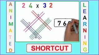 Japanese Multiplication Method #Mathematics Trick