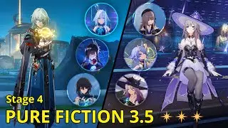 Anaxa DOT & The Herta FUA OFF-META Clear! Bailu Returns in Pure Fiction 4 | HSR 3.5