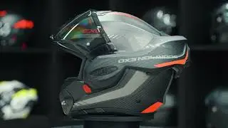 Scorpion Exo-Tech Evo Carbon Cosy Matt Black-Red