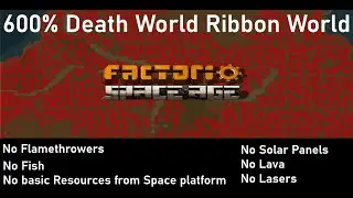 Factorio Space Age - 600% Death World Ribbon World - EP10 - Almost all materials to ammo and turrets