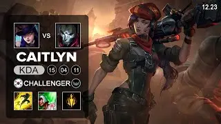 Caitlyn vs Jhin ADC - KR Challenger - Patch 12.23 Season 12