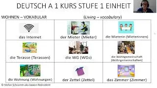 Learn German from Native German Teacher A1 Course Summary describing the facilities in our houses