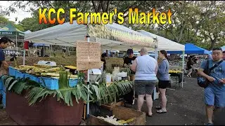 [4K] KCC Farmers Market on 2/10/24 in Honolulu, Oahu, Hawaii