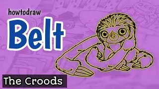how to draw a Sloth - BELT from The Croods | Easy tutorial