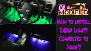 How to install cabin lights ?... connected to door open and close !! V modified !!