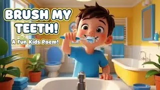 Brush My Teeth | Poem for Kids | 3D Animation | Cool Graphics | Healthy Habits | 
