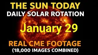 🌤 ☀️ The Sun Today: Daily Solar Rotation & Real CME Footage (36,000 images combined)