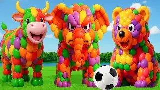 The mascot vibrato assistant Cow placed on the football field is popular, co-produced,and creative