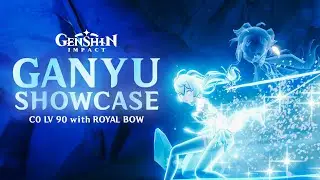 Ganyu Showcase | C0 LV90 with Royal Bow | Genshin Impact