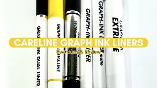 CARELINE GRAPH-INK LASH & LINE &mdash; REVIEW & SWATCHES ( All Variants ) 💛🖤