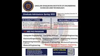 GIK Graduate Admissions