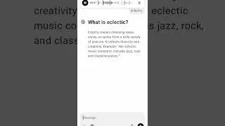 What is eclectic?