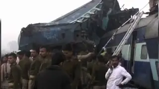 Raw: Over 100 Killed in India Train Derailment