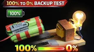 15AH CBAK 32140 Battery Backup Test with 100W Bulb | Real Test 