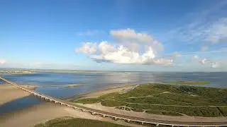 Trike flight - Pilot View - San Luis Pass, Texas 6.28.25
