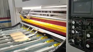 BMC - Two Colors Small Carton Printer Slotter Die Cutting Machine with Vibrating Stacker