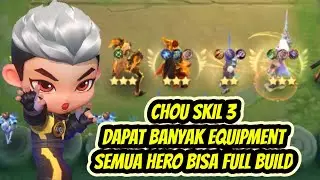 CHOU SKIL 3 MAGIC CHESS, DAPAT BANYAK EQUIPMENT SEMUA HERO BISA DAPAT BUILD