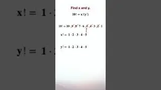 Solve an Equation Involving Three Factorials #maths #math #factorials #factorial #mathproblem