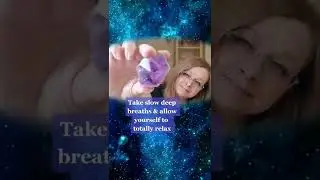 Reiki to relieve pain. Asmr amethyst crystal healing #shorts
