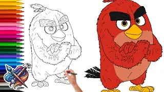 How to draw Red from Angry Birds Movie | The Creative Realm