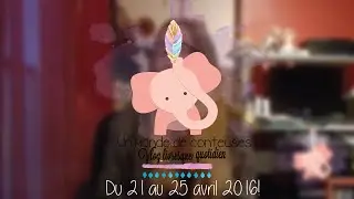 Vlog suivi lecture #01 : du 21 au 25 avril 2016!