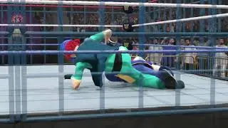 WWE 2K24 Ash Ketchum vs. Ritchie in a Steel Cage Match