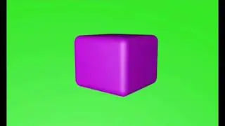 cube animation green screen video cinema 4d