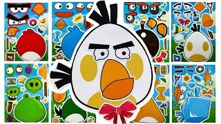 [PaperDIY] 🌈Decorate with Sticker Book Angry Birds
