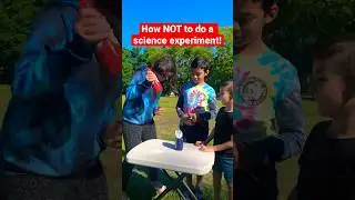 FAIL!!! Kids science experiment EXPLOSION.