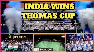 INDIA WINS THOMAS CUP 🏆 #badminton #factshe #thomascup