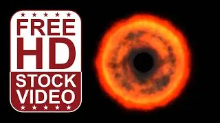 Free Stock Videos – Visual Effects fire burning circular shape with smoke on black bg