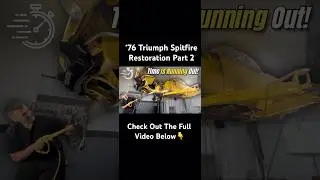 The 2nd video in the &lsquo;76 Triumph Spitfire series is now live #triumph #triumphspitfire #restoration