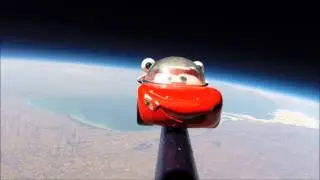 Astronaut Lightning McQueen in Near Space