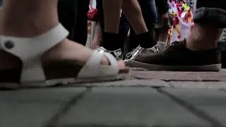 4k Royalty Free Shoes Walking Feet Legs | 4k Royalty Free Many Crowd People City | copyright free