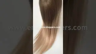 Ombre Monofilament Topper #toppers #humanhairtopper #monofilamenttoppers #wigfactory #envytoppers